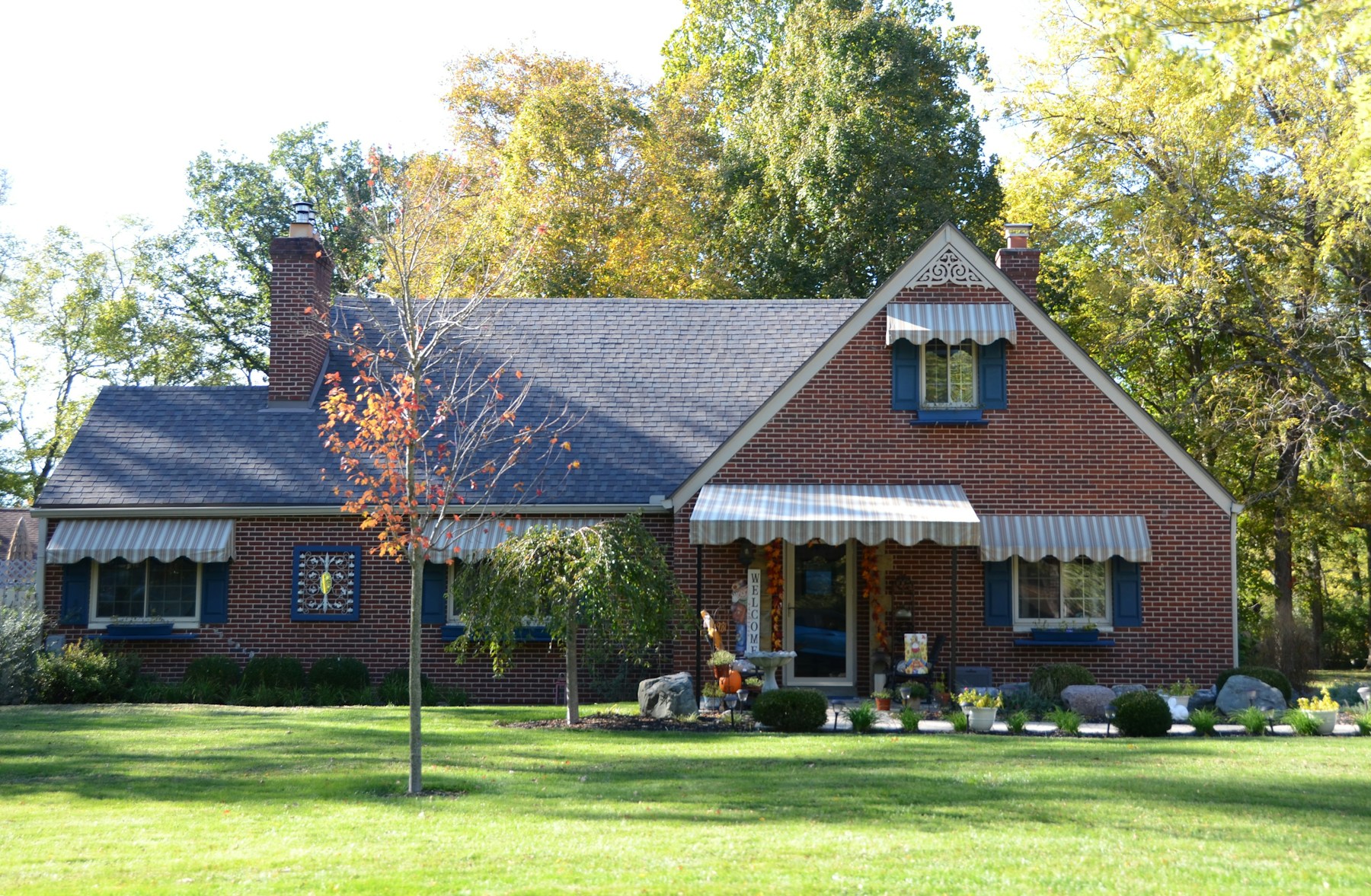 Single-family home exterior elevation documentation example